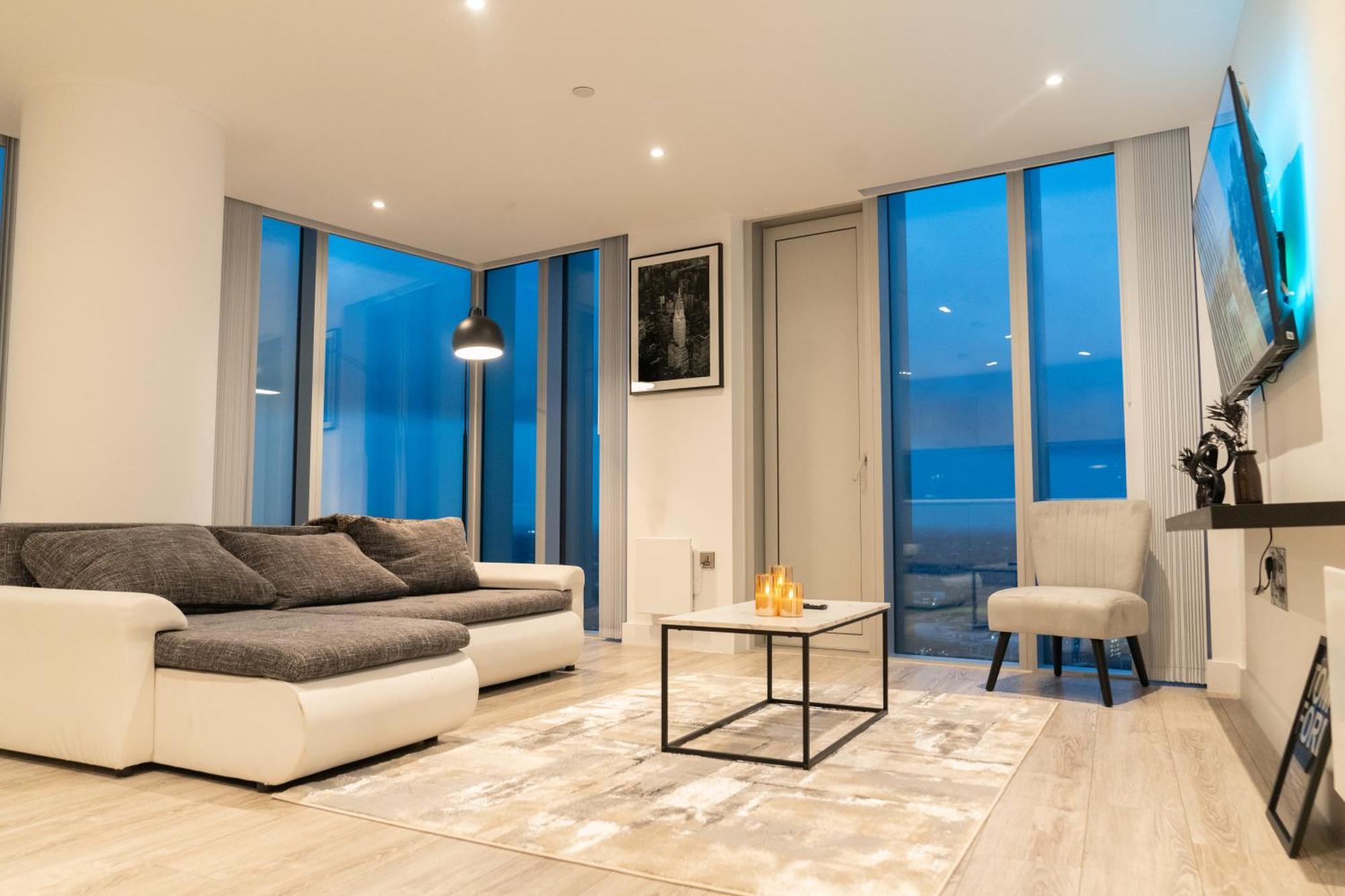 Luxury 2 Bed Penthouse With Stunning Views In Manchester City Centre Exteriör bild